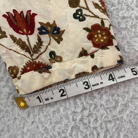 HM Women Dress Crewneck Long Sleeve Floral Print   Bohemian - Picture 12 of 16